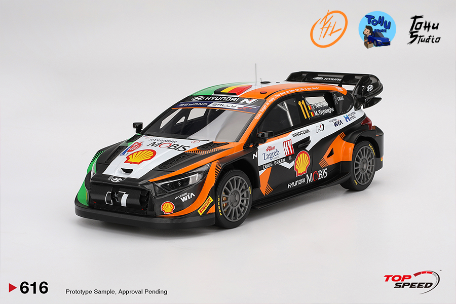 1/18 Hyndai I20N Rally1 #11 Rally Croatia Power Stage Winner 2023
