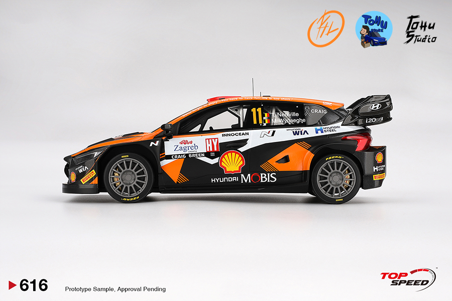 1/18 Hyndai I20N Rally1 #11 Rally Croatia Power Stage Winner 2023