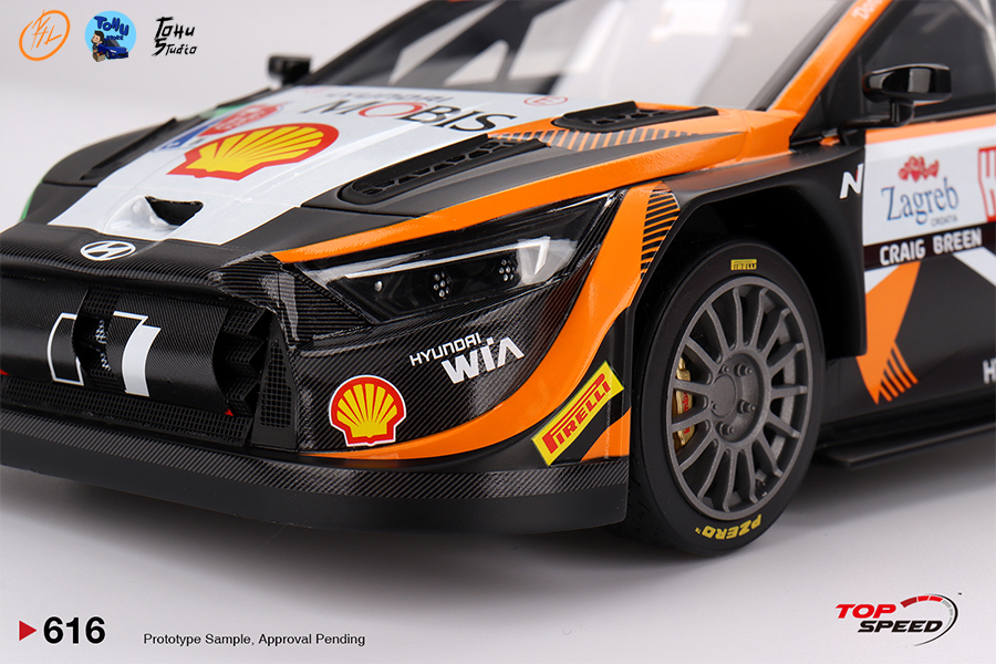 1/18 Hyndai I20N Rally1 #11 Rally Croatia Power Stage Winner 2023