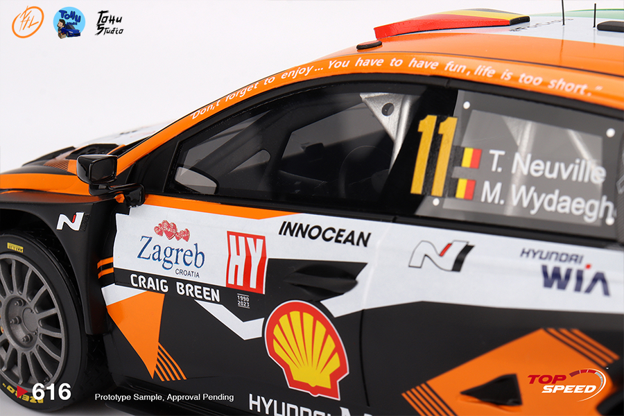 1/18 Hyndai I20N Rally1 #11 Rally Croatia Power Stage Winner 2023