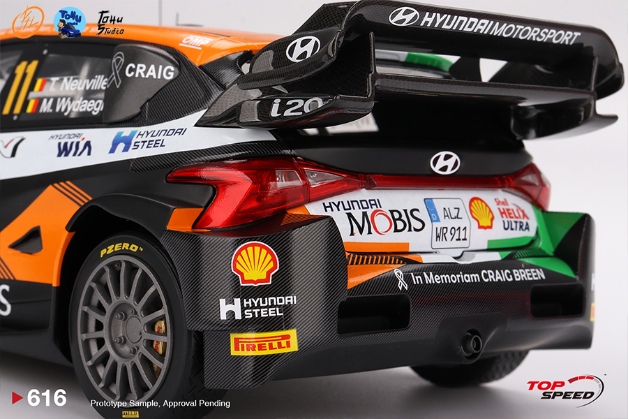 1/18 Hyndai I20N Rally1 #11 Rally Croatia Power Stage Winner 2023