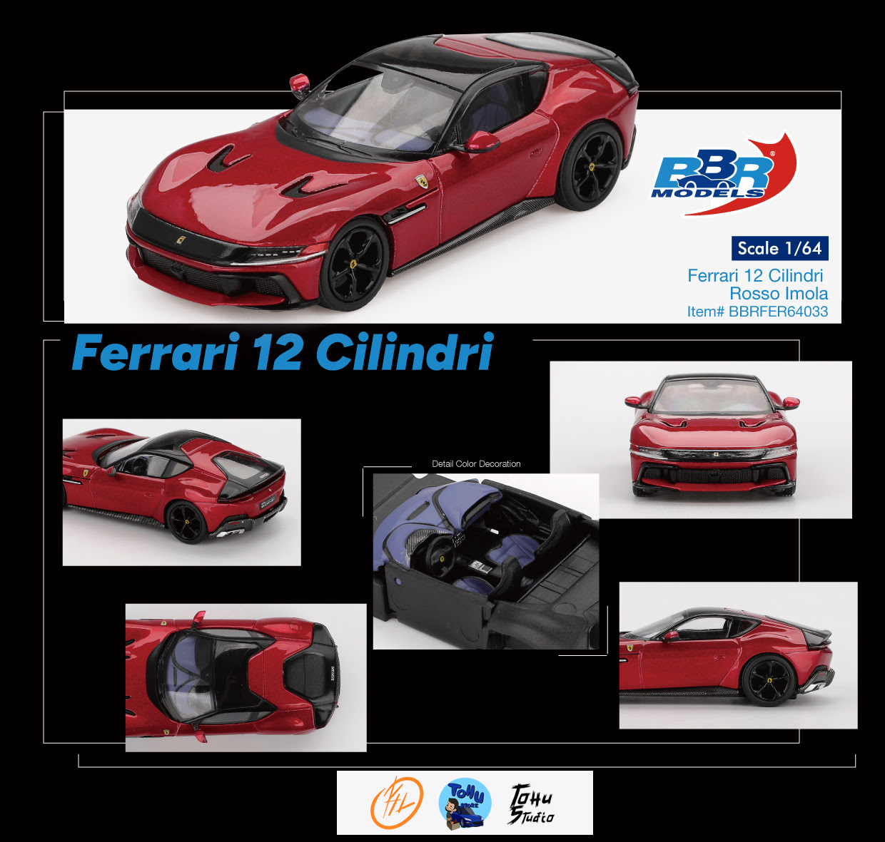 Ferrari 12 Cilindri Rosso Imola 2024